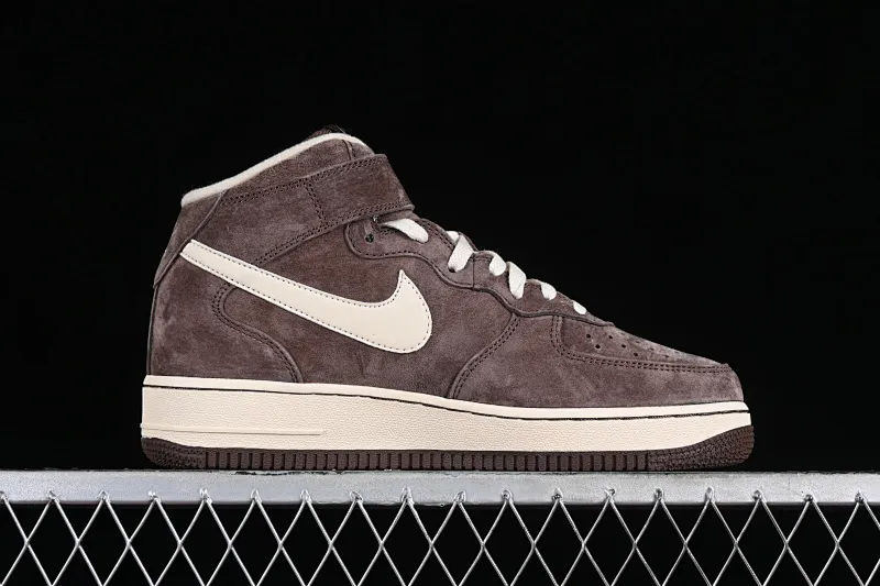 All categories Nk Air Force 1 Air Force series Nk Air Force 1 Mid Air Force mid-top Nk Air Force 1'07 Mid QS Brown Air Force One mid-top casual sneakers DM0107-200